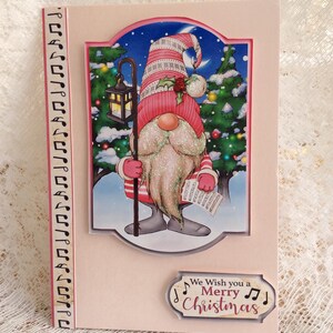 Karta Gnome Fun na Boże Narodzenie Karta świąteczna, Wesołych Świąt, Życzenia świąteczne, Karta świąteczna, Karta dla dzieci, Karta świąteczna