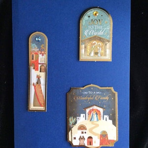 Tarjeta de Navidad religiosa hecha a mano, Tarjeta de Navidad tradicional, Tarjeta de Navidad cristiana, A una maravillosa tarjeta familiar, Tarjeta de Natividad