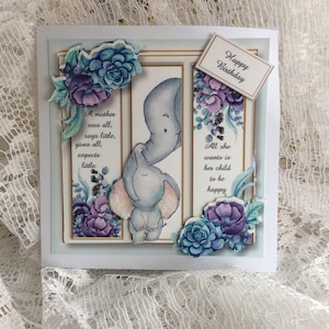 Gelukkige verjaardag moeder, voor mijn mama, voor mijn mama, kleine verjaardagskaart, kind tot mama kaart, gelukkige verjaardag, leuke kaart,