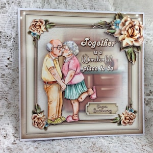 Tarjeta de aniversario divertida, Aniversario de parejas mayores, Aniversario de bodas de oro, En su aniversario, Aniversario de mamá y papá, Tarjeta de abuelos
