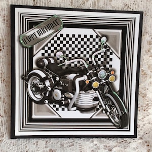 happy Birthday to him, Bike lovers card, male Biker card, card for his Birthday, happy Birthday, Bikers Card, Quad Bike Card,