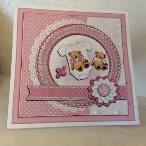 Nueva tarjeta de niña bebé, nuevo nacimiento, felicitaciones, es una niña, hola pequeña, nueva tarjeta de bebé, tarjeta recién nacida, tarjeta para niña
