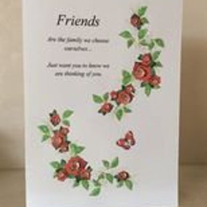 Tarjeta de amigos impresa, tarjeta de mensaje amoroso, cumpleaños de la amistad, tarjeta de notas para mi amigo, pensando en ti