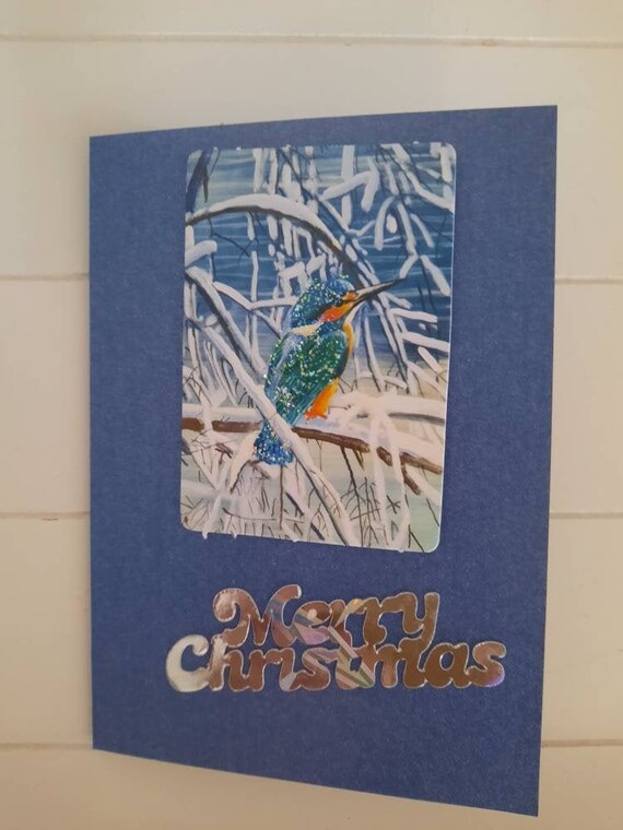Kingfisher Christmas Card Christmas Wishes To A Special Couple 