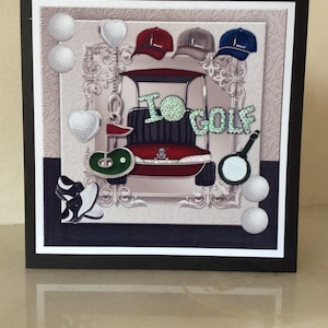 Tarjeta de cumpleaños de los golfistas Tarjeta para él, tarjeta de cumpleaños de los hombres, tarjeta divertida, feliz cumpleaños, tarjeta para él, tarjeta deportiva, feliz cumpleaños