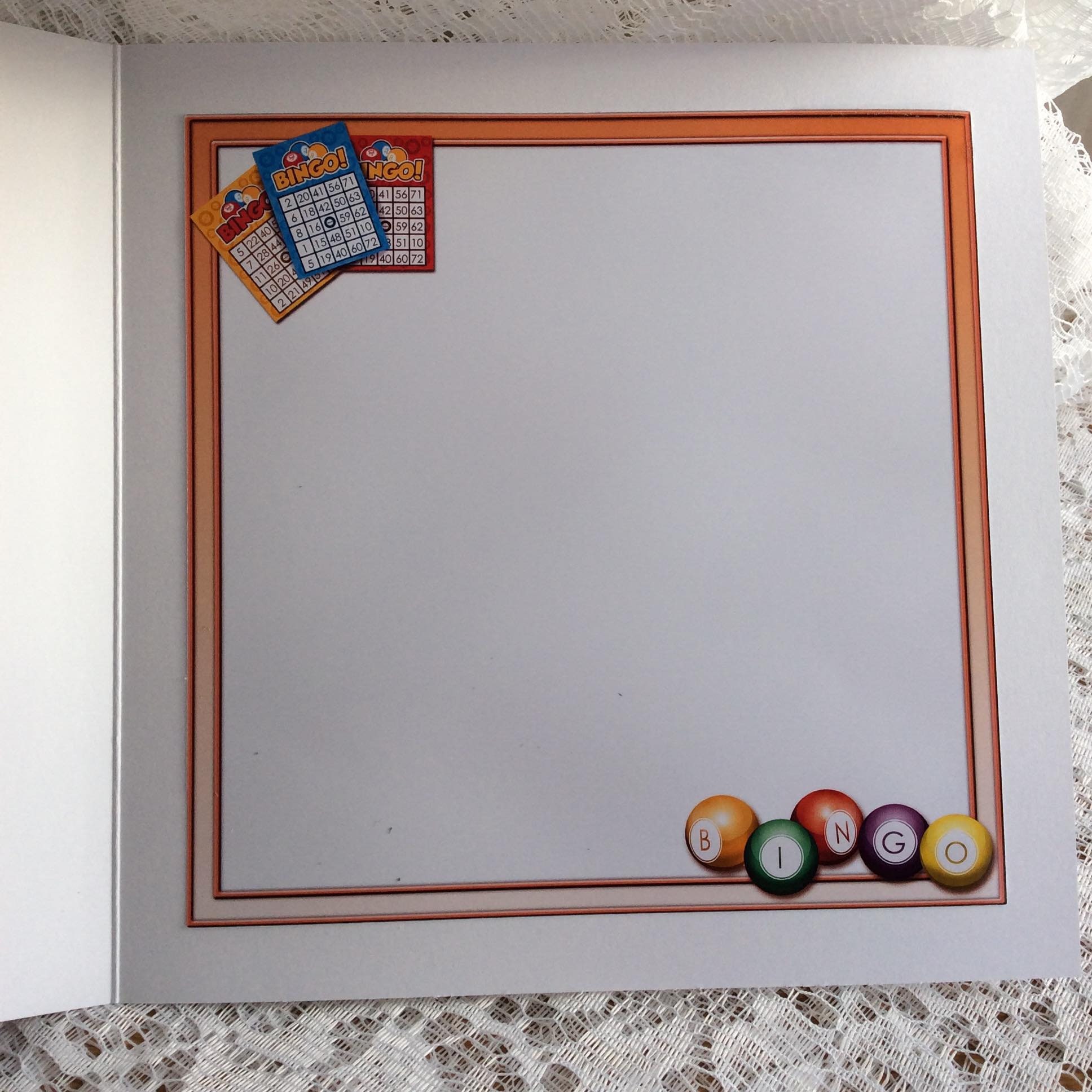 Bingo Birthday Card: Decoupage Style, Printed Insert - Etsy