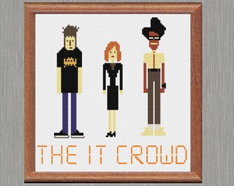 Moss IT Crowd Cross Stitch Pattern \u2022 Maurice Moss \u2022 TV Show Cross Stitch \u2022 Download PDF \u2022 Portrait Embroidery \u2022 Funny Cross Stitch Pattern