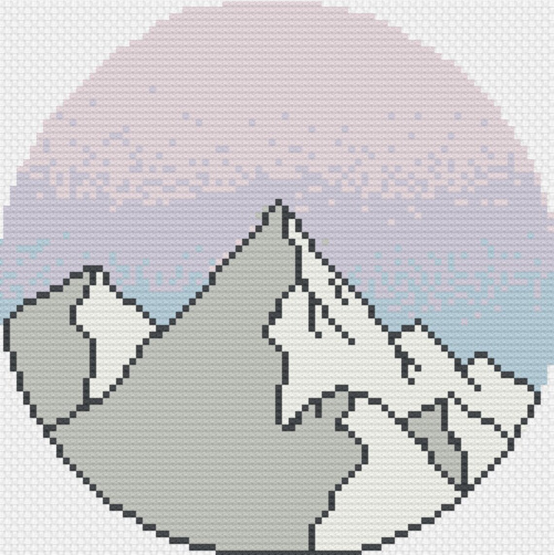 Mountains Cross Stitch Pattern | Etsy