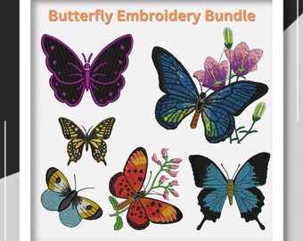 Creative Butterfly Embroidery Designs Creative Butterfly Mini Butterfly Butterflies Embroidery File Machine Embroidery cross stitch Pattern