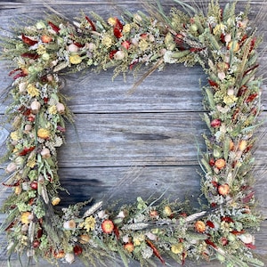 Square Wreath, all our styles available, four sizes