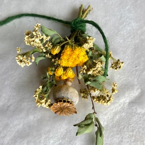 Mini Bouquet Sets/ Present Toppers/Wedding Favors, real dried flowers and herbs, party favors image 3