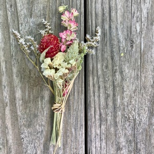 Mini Bouquet Sets/ Present Toppers/Wedding Favors, real dried flowers and herbs, party favors image 8