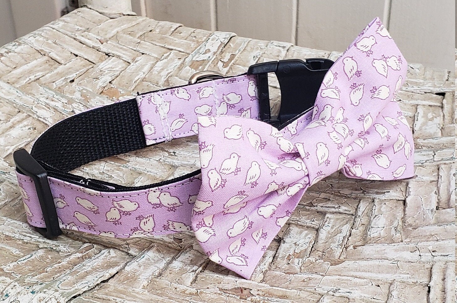 easter dog bow tie collar