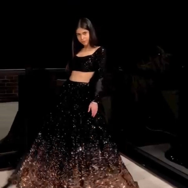 Black Sparkle Lehenga Choli for Women Ready To Wear Custom Size, Net Embroidery Work, Designer Indian Bridal & Bridesmaid Wedding Dress,USA