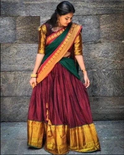 Half saree shop type silk sarees