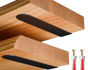 LAMO Regalhalterung unsichtbar - Regalbodenträger, L Winkel, Metallwinkel 90 Grad - Küchenregal, Gewürzregal, Dekoregal, Badezimmerregal