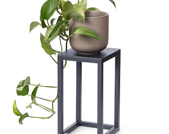 LAMO Manufaktur Blumenständer Metall | Pflanzensäule für Innenräume | Blumenständer modern, für Skulpturen und Deko, kleiner Blumenhocker