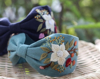 Hand Embroidered Headband | Unique and Stylish Hair Accessory | Handmade Boho Chic Headband for Women | Gift For Her | Birthday Gift