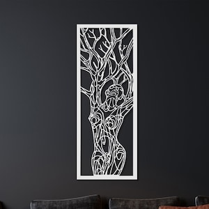 Women Tree of live, Metal Wall art, Metal Wall Sign, Metal Wall Hanging, Gift for Husband, Interior Wall Decor, Black Friday