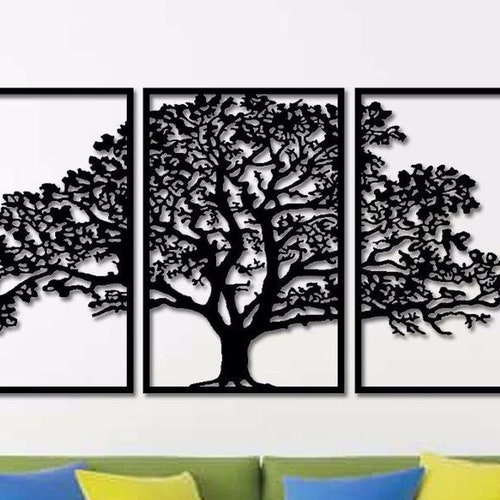 Beautiful Oak tree Metal Art Wall Art Etsy
