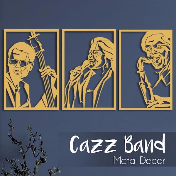 Jazz Metal Wall Art Etsy