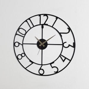 Aesthetic Design Metal Wall Clock Metal Wall Decoration for Home Office, Room. Art Work Wall Art Metal Wall Art 60x60 cm24x24 inches image 1