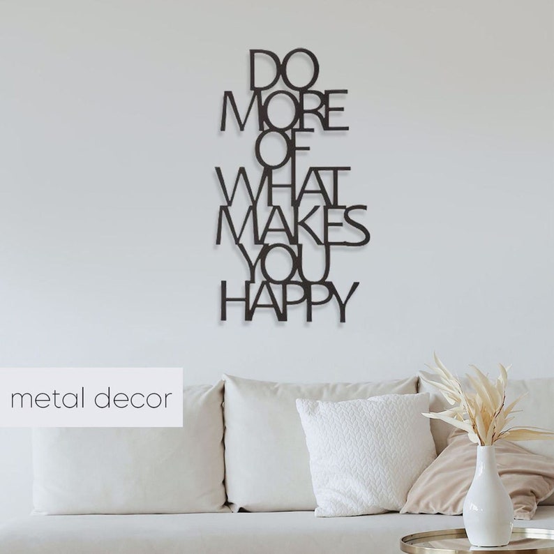 Motivational Metal Wall Decor Metal Wall Art Decor 3D Wall Etsy