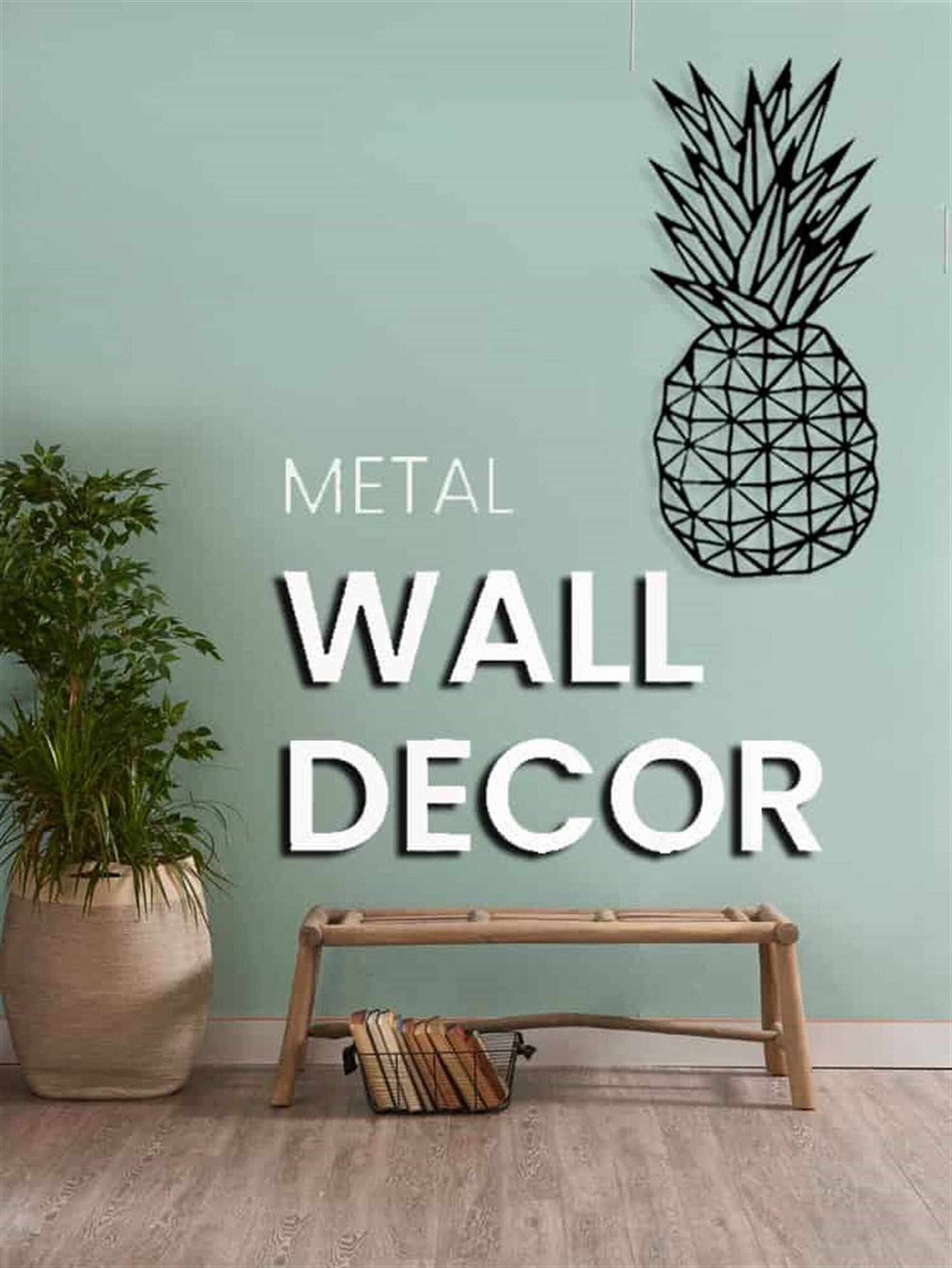 Silhouette De Décoration Murale En Métal De 49 Cm, Arbre De Vie En