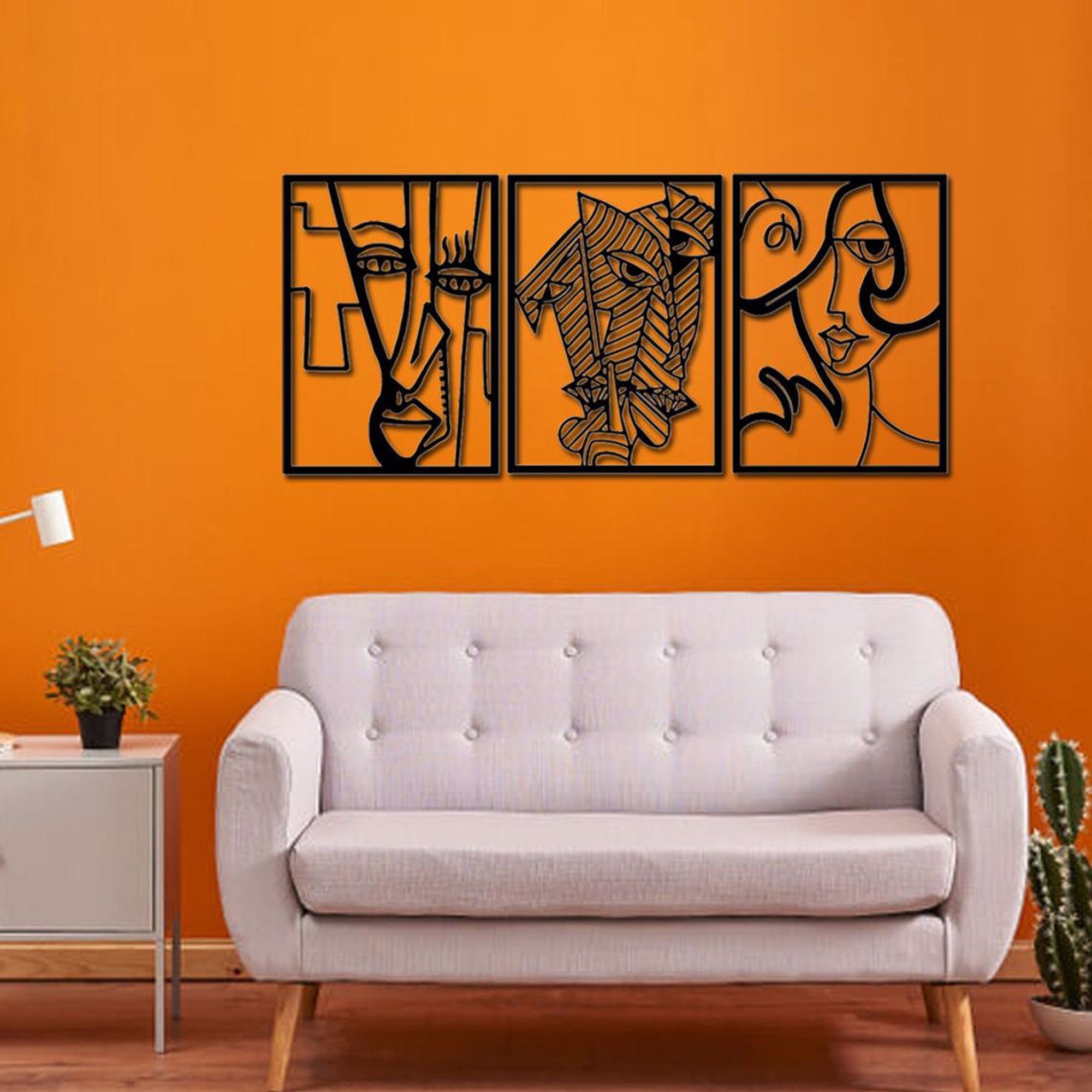 Modern Art Metal Wall Decor Metal Art Decor 3D Metal Wall Etsy