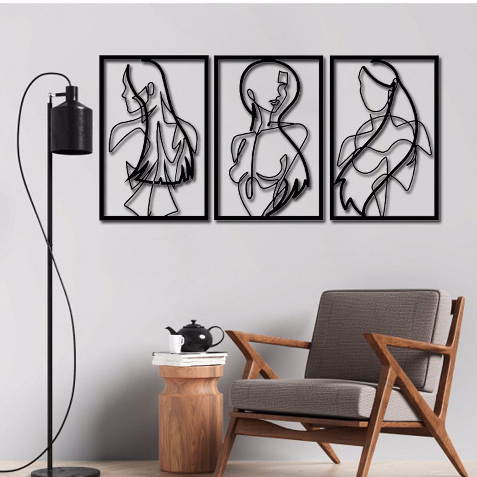 Metal Wall Art Woman Wall Decor Unique Wall Art Metal Wall Etsy