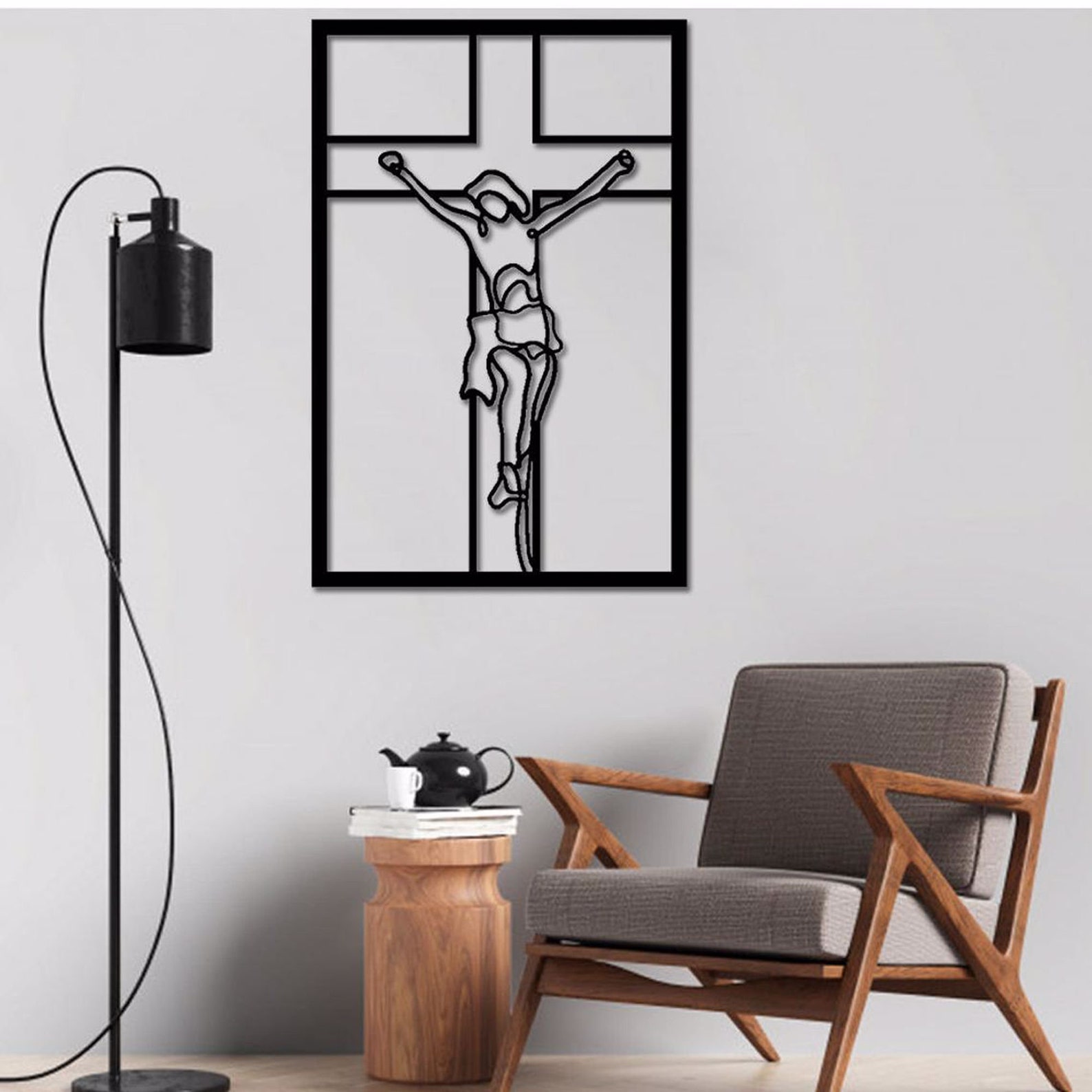Jesus on the Cross Metal Wall Decor Metal Gift Christian Decor - Etsy