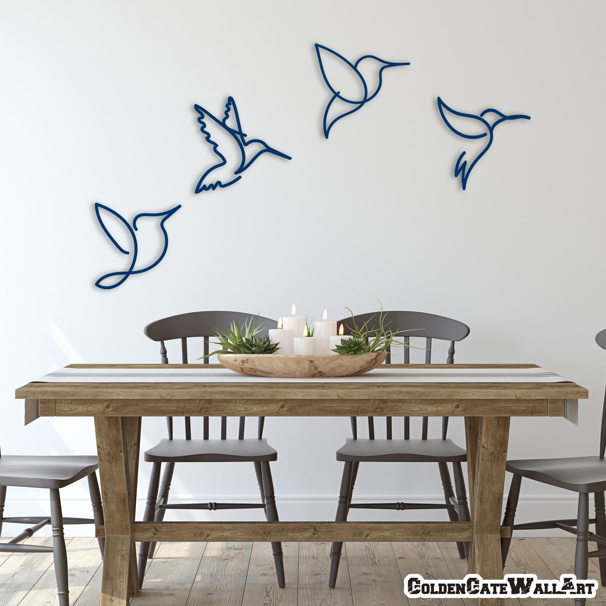 Flock of Birds Metal Wall Art: Modern Bird Wall Set Home Decor - Etsy ...