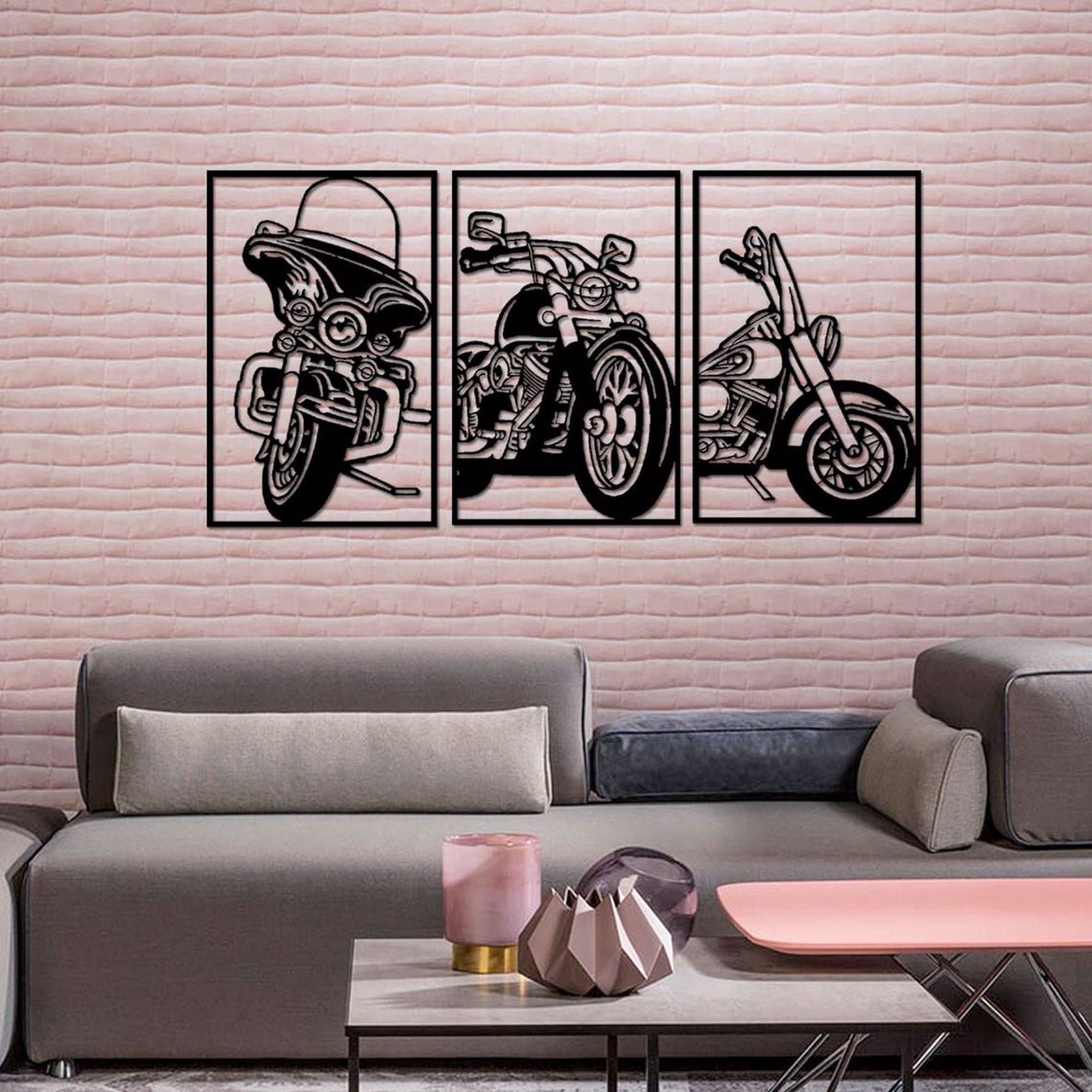 Motorcycle Metal Wall Decor Metal Art Decor 3D Scooter Wall | Etsy