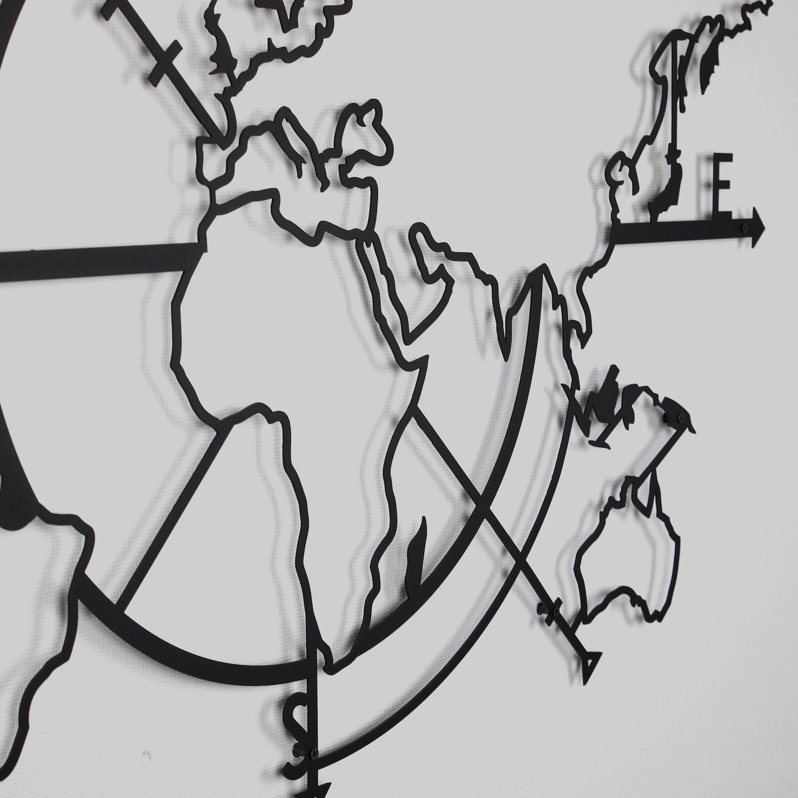 Map of Life Metal World Map Metal Wall Decor Metal Wall Etsy