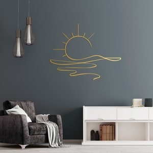 Crafted from durable, weather-resistant metal, this Sea Sparkle Metal Wall Decor is built to last and shine throughout the year. Whether you're creating a peaceful backyard retreat or searching for a unique gift, this Sun Sparkle Gift brings nature's beauty and serenity right to your walls.

Perfect for:

Outdoor garden décor
Indoor sun-themed wall accents
Unique coastal or beach house decoration
Nature-inspired gifts for sun and sea lovers