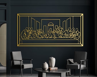 Modern laatste avondmaal schilderij | Laatste maaltijd reborn: een