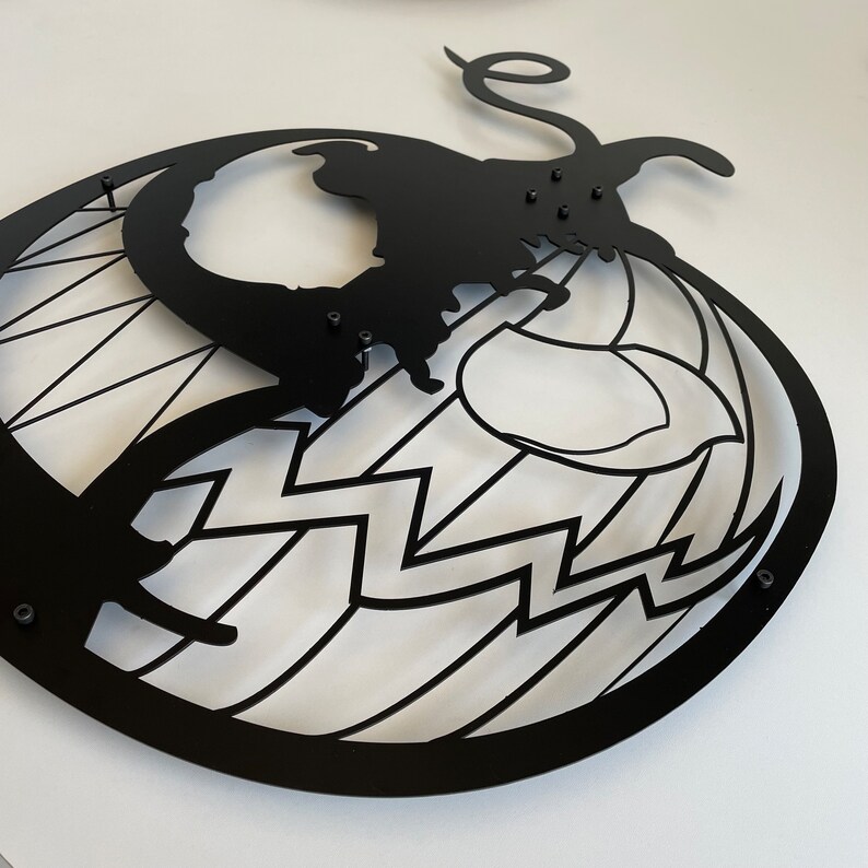 Colorful Pumpkin Faces Metal Wall Art, Scary Halloween Outdoor Home Art