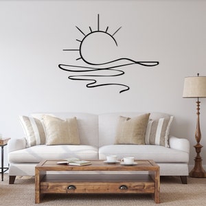 🌞 Sunshine Metal Sign | Sun Metal Wall Art | Sea Sparkle Metal Decor | Sunrise Outdoor Garden Art | Coastal Wall Decor | Sun Gift Idea