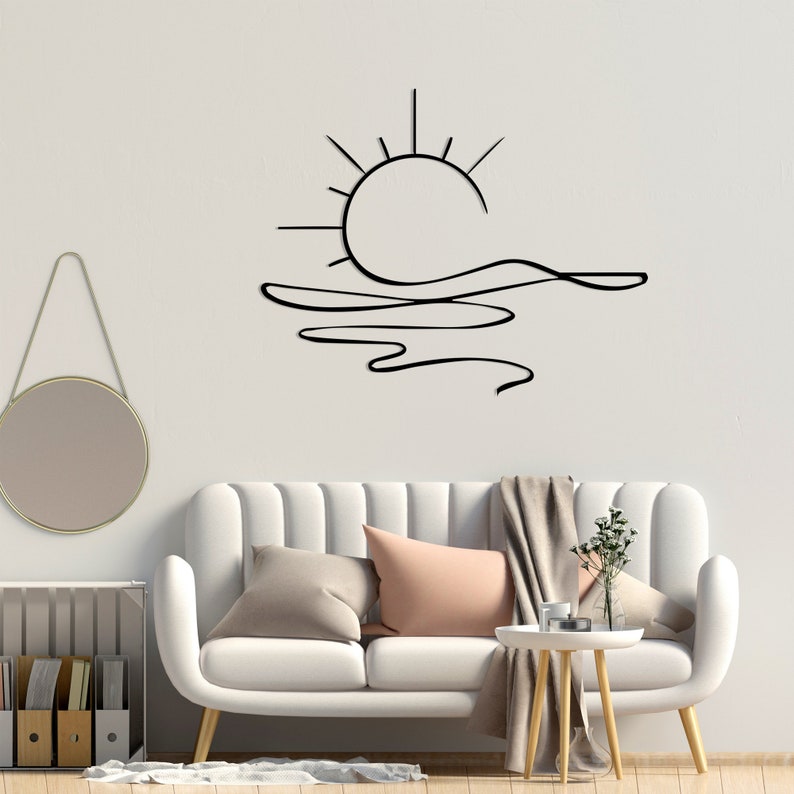• Metal wall art
• Weatherproof and rust-resistant
• Easy to hang (contains the necessary equipment for assembly)
• Unique sunrise and sparkle design
• Perfect for garden décor, patios, beach homes, or as a gift
🎁 Ideal gift for sun lovers, gardeners, or anyone who adores coastal and nature-inspired decor.

Transform any wall into a radiant focal point with this Sea Sparkle Sun Art!