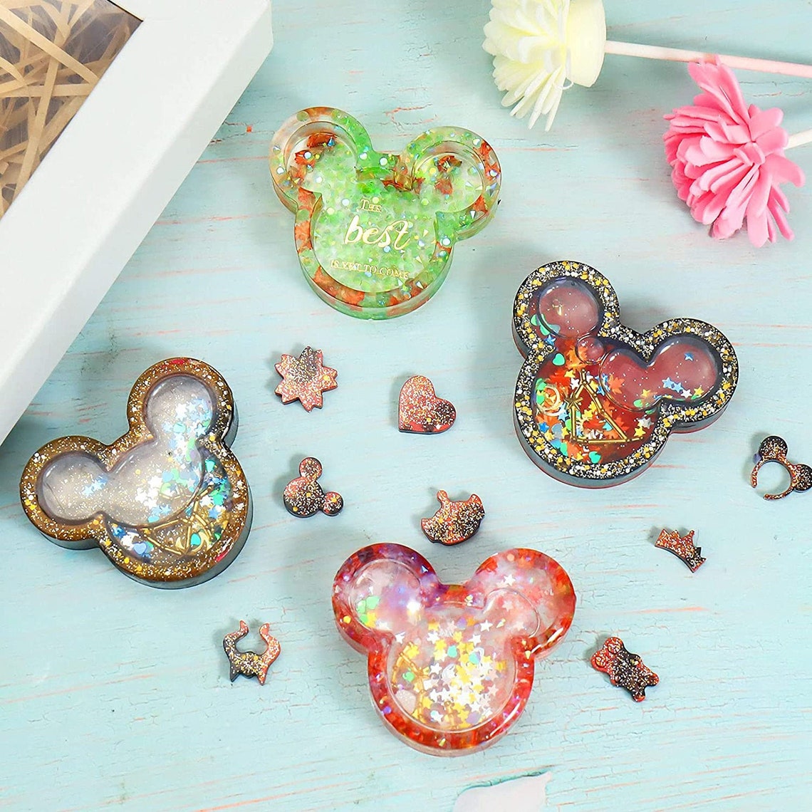 Disney Castle Resin Mold Shaker Keychain Silicone MoldDisney Etsy