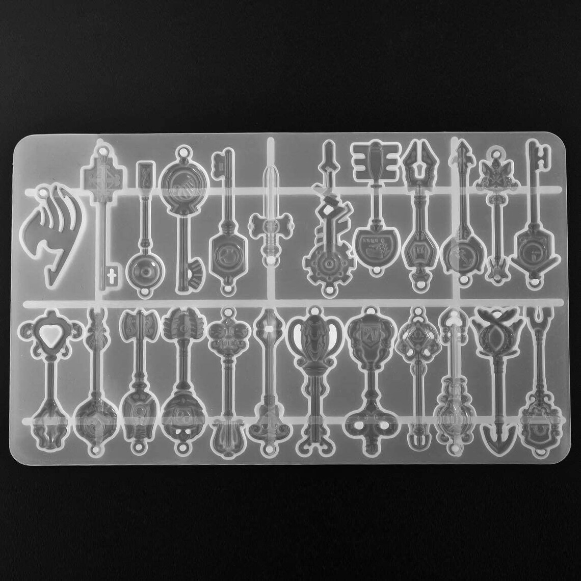 Keys Pendant Mold Resin Jewelry Mold Keychain Mold diy 24 Etsy