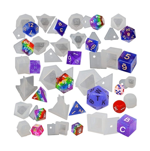 Dnd Dice Mold Dnd Dice Mold Set Silicone Mold Dice Mols Etsy