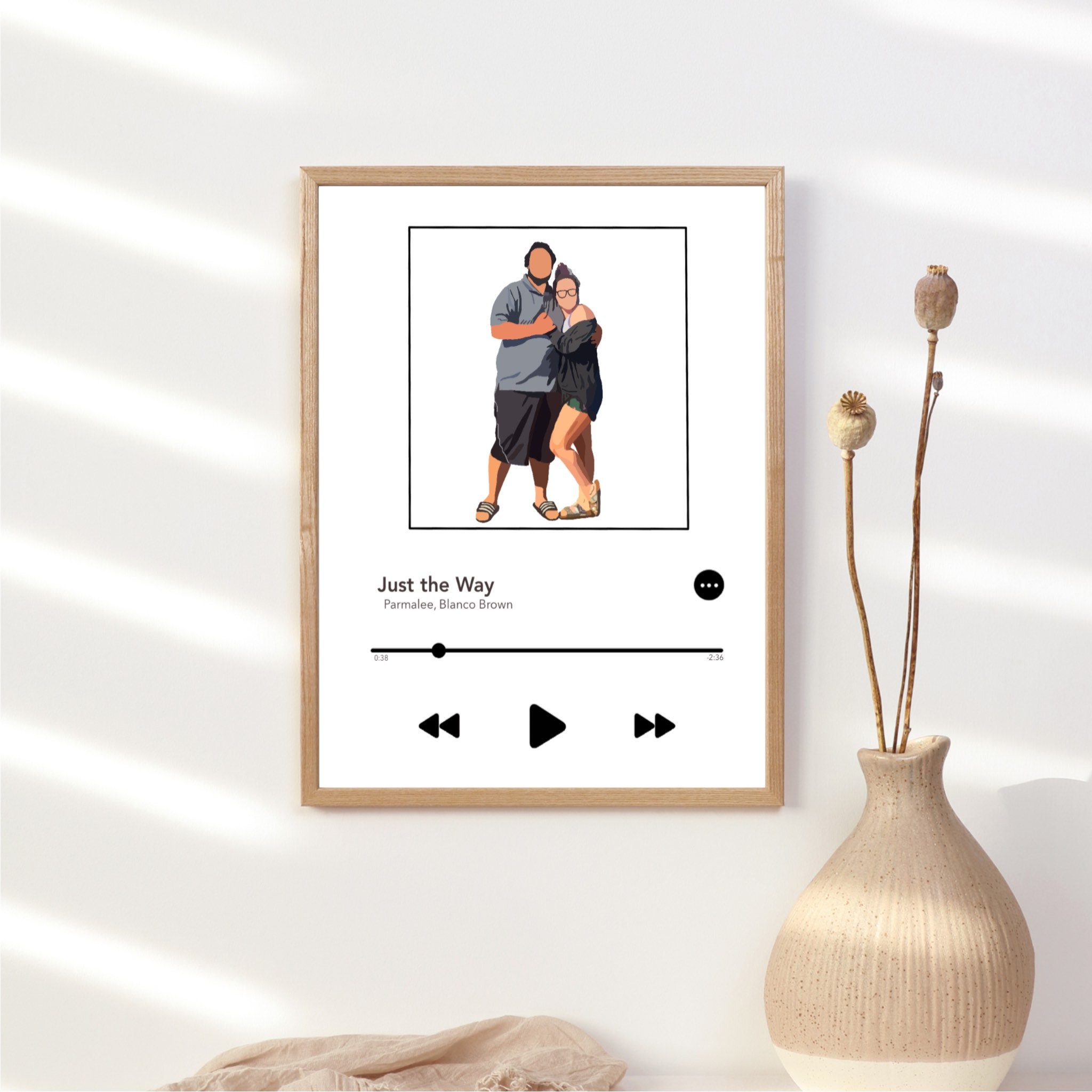 Music Plaque Spotify Drawing Music Gift for Him Art Etsy UK