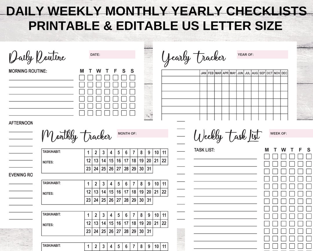 daily-weekly-monthly-yearly-checklist-templates-daily-etsy