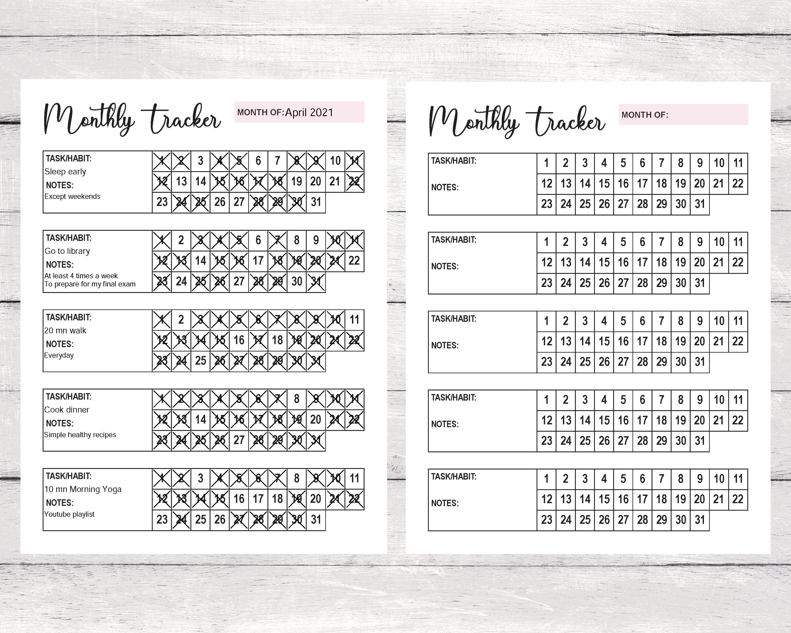 Daily Weekly Monthly Yearly Checklist Templates. Daily Routine, Weekly ...