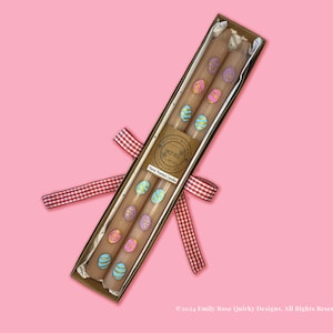 Hand Painted | Easter Candles | Taper Candle | Easter Eggs