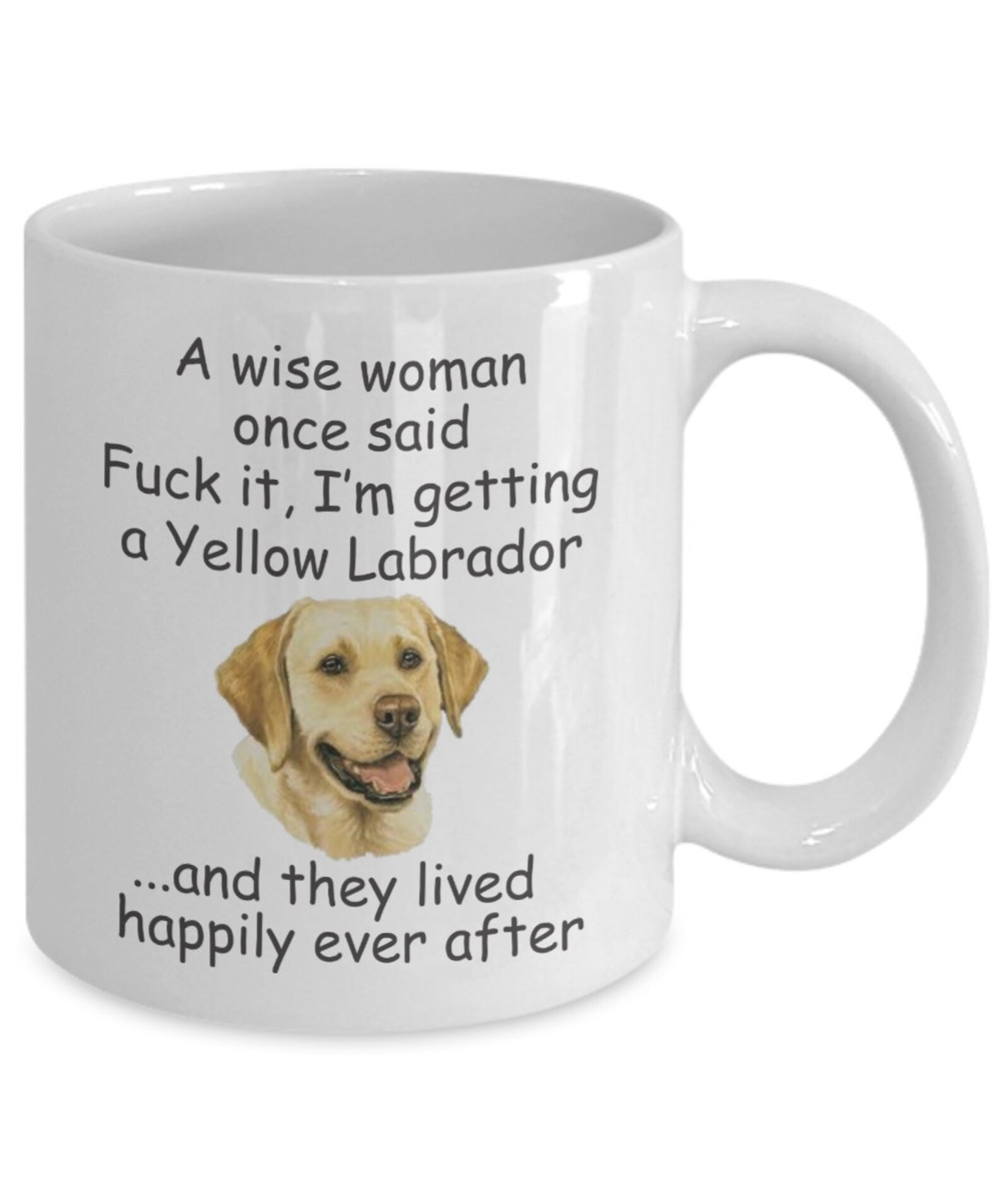 Yellow Labrador Coffee Mug For Women Dog Mum Gift Novelty | Etsy