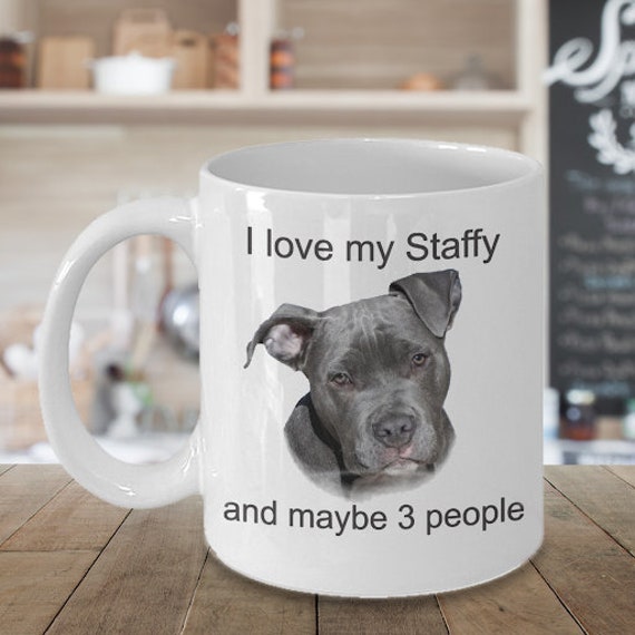 Staffy Mug I'M NOT JUST A DOG PERSON I'M A DADDY Novelty Dog Owner Gift Present