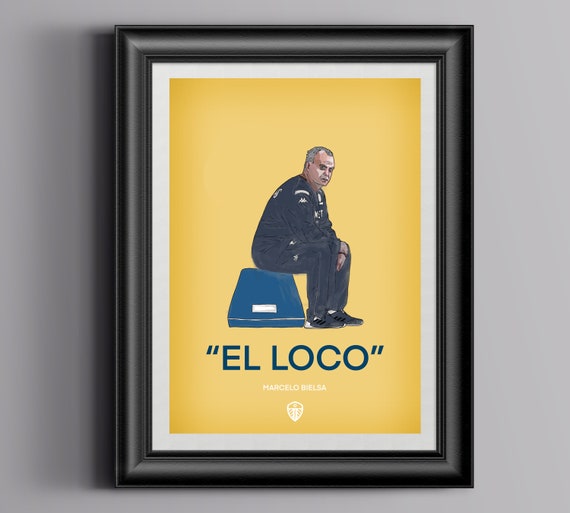 Leeds United Print Marcelo Bielsa Football Art Print | Etsy UK