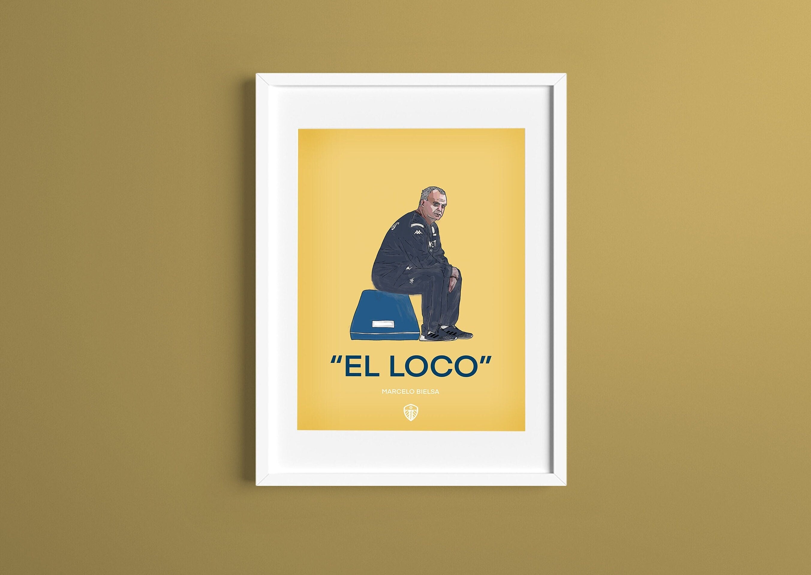 Leeds United Print Marcelo Bielsa Football Art Print - Etsy UK